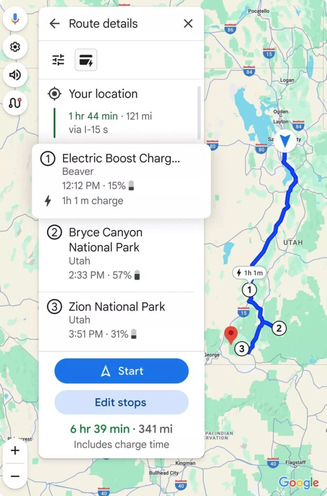 Оновлення Google Maps спростить пошук електрозаправок — photo 2