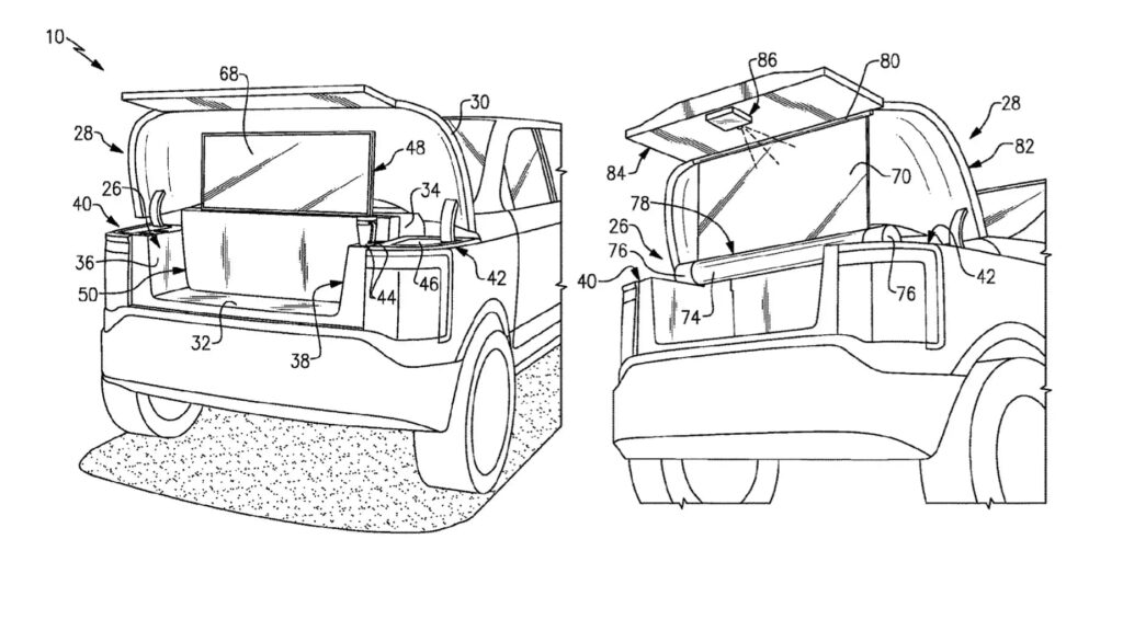 Ford патентує екран проектора для F-150 Lightning — photo 2