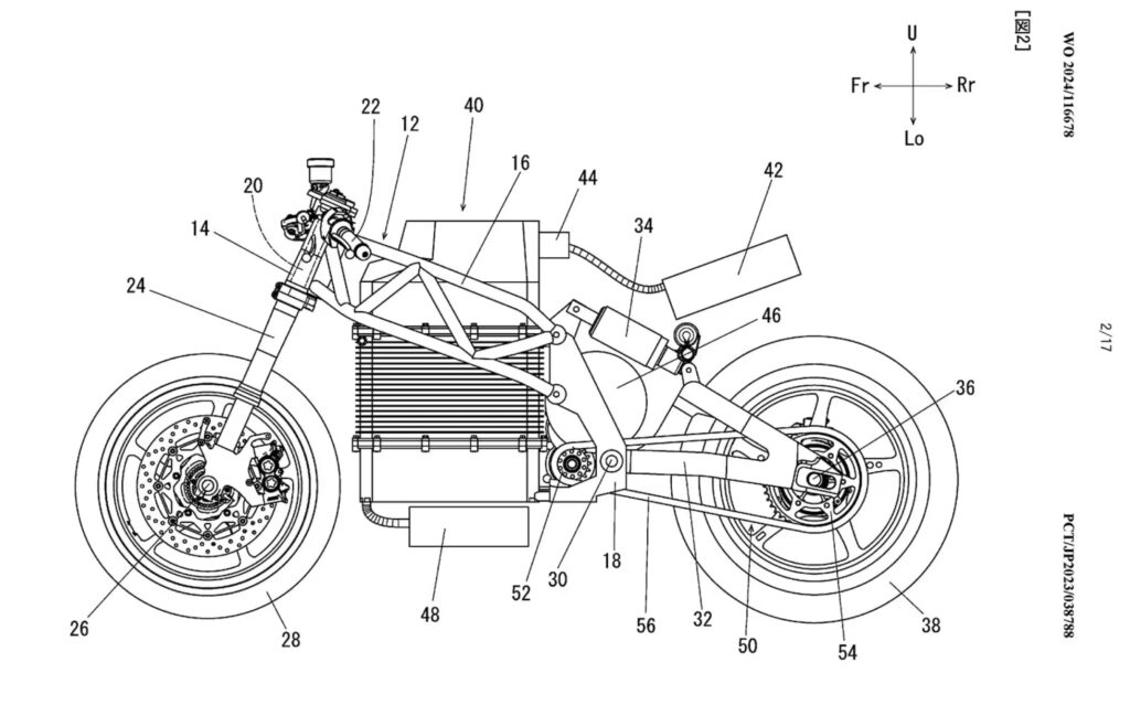 Зарегистрирован патент электрического спортбайка Yamaha — photo 2