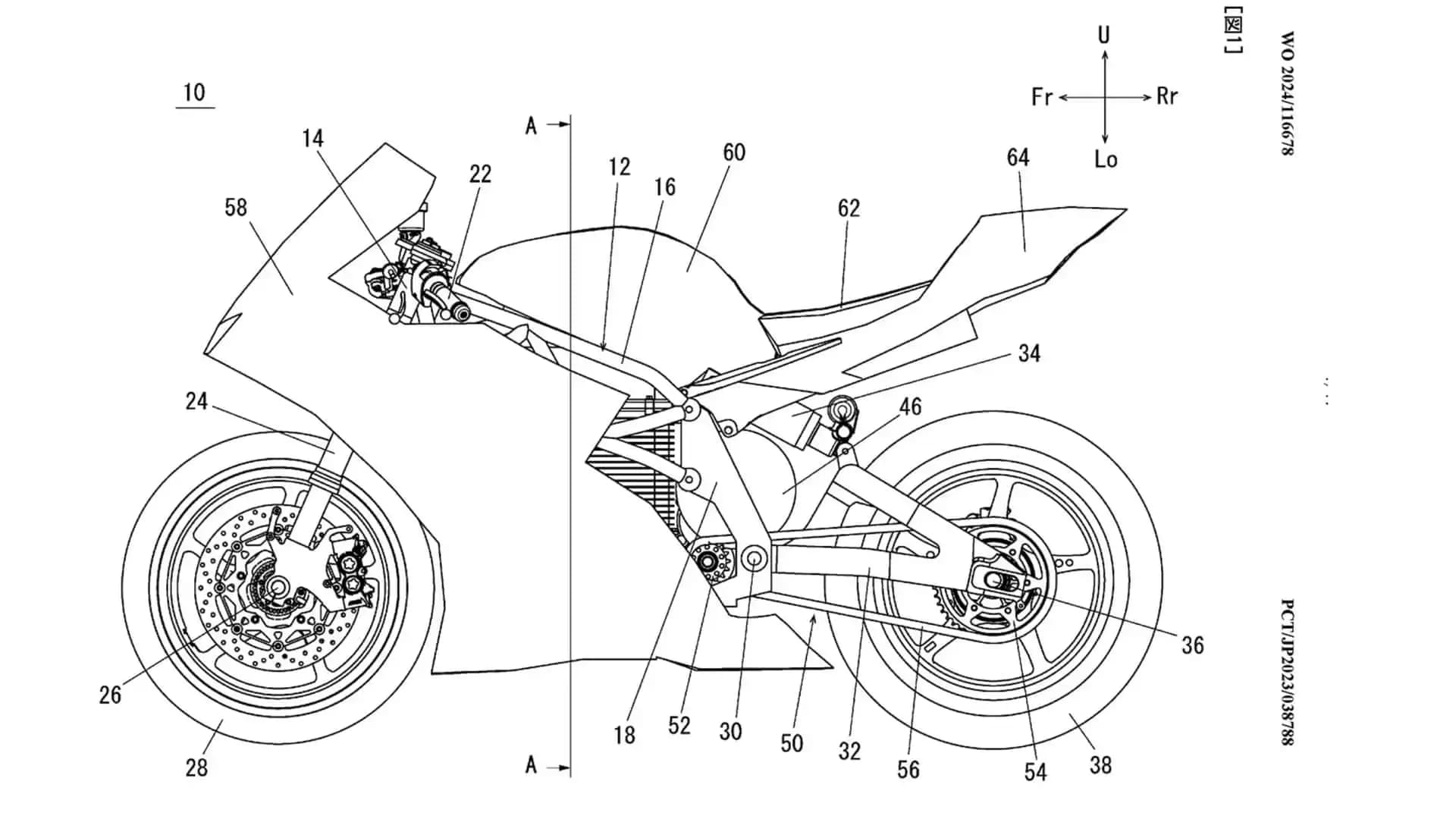 Зарегистрирован патент электрического спортбайка Yamaha — photo 14961