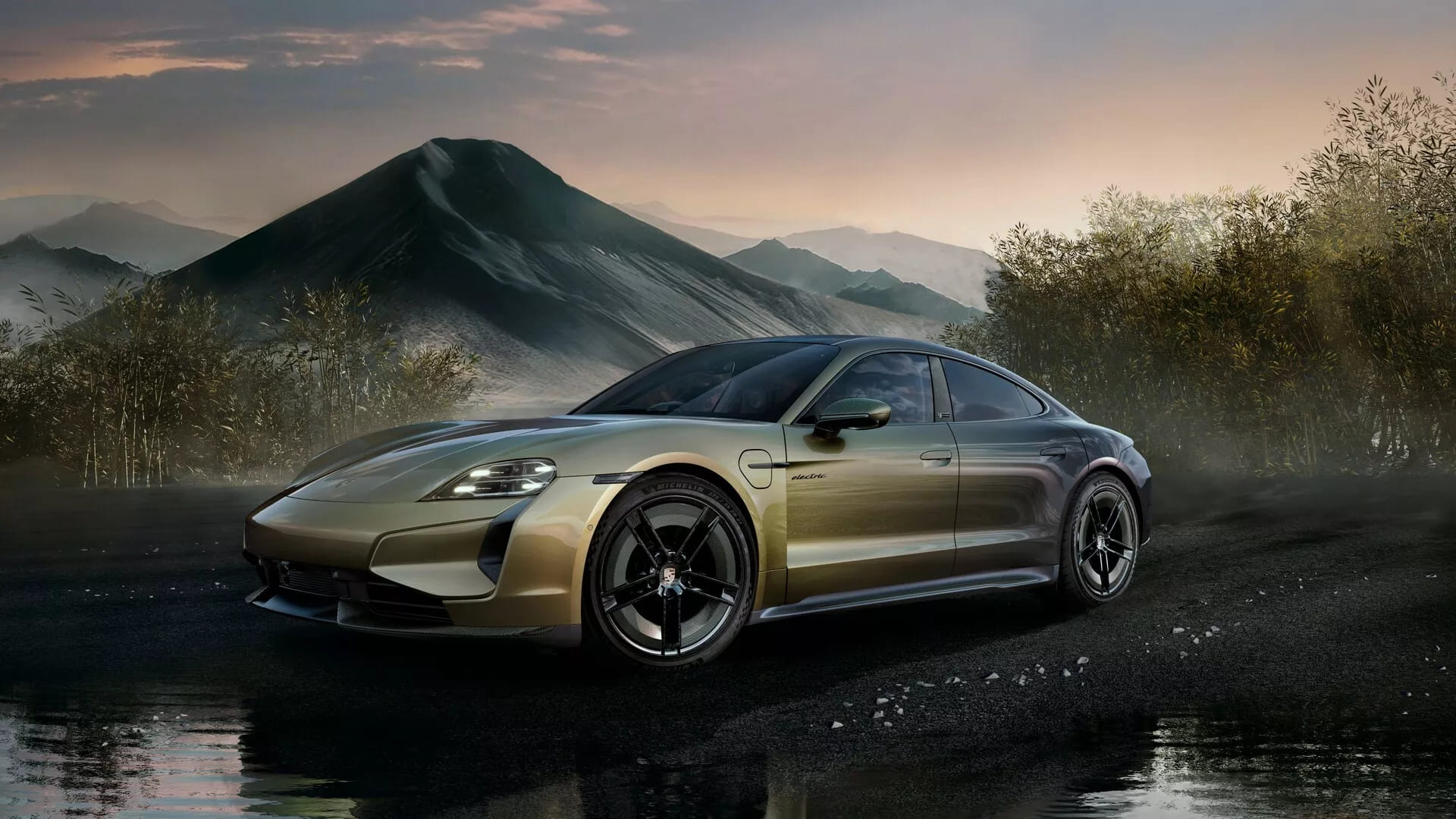 Унікальний Porsche Taycan Turbo S Celestial Jade вміє змінювати колір — photo 17664