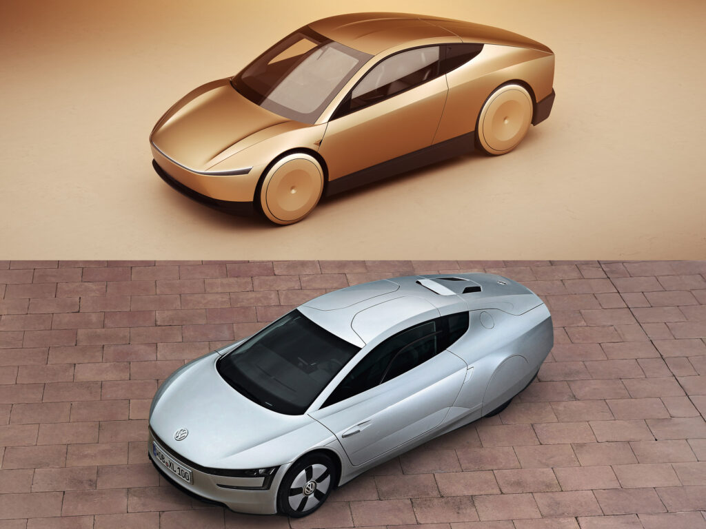 Tesla Cybercab має чимало спільного з Volkswagen XL1 — photo 7