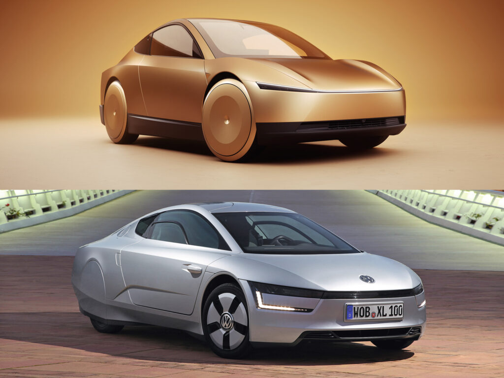 Tesla Cybercab має чимало спільного з Volkswagen XL1 — photo 5