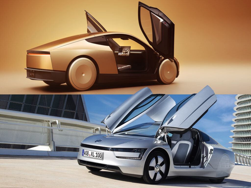 Tesla Cybercab має чимало спільного з Volkswagen XL1 — photo 3