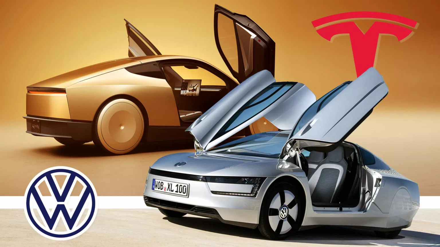 Tesla Cybercab має чимало спільного з Volkswagen XL1 — photo 20292