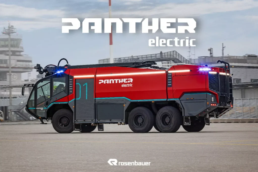 Rosenbauer Panther 6×6 Electric – новое слово среди пожарных авто для аэропортов — photo 4