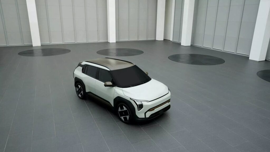 Салон Kia EV3 включає матеріали з яблук та грибів — photo 3