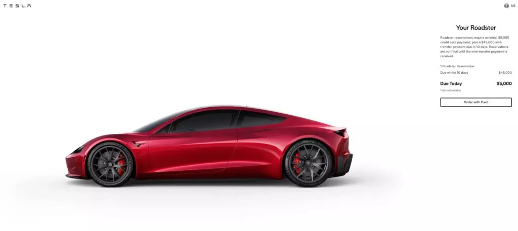 Tesla досі приймає $50 000 за Roadster, який Ілон Маск пообіцяв ще у 2017 році — photo 2