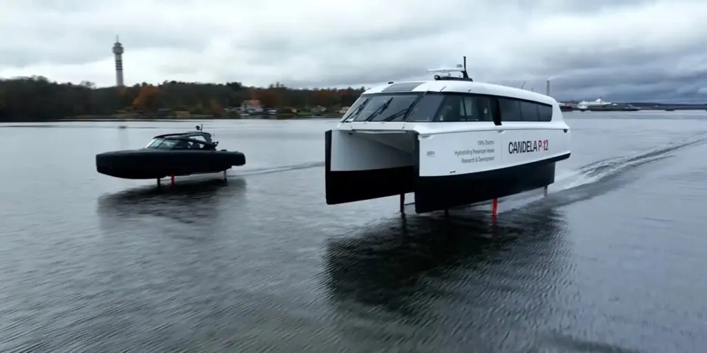 Перший у світі електричний гідрофойл-паром Candela P-12 Nova запустили в Швеції — photo 4