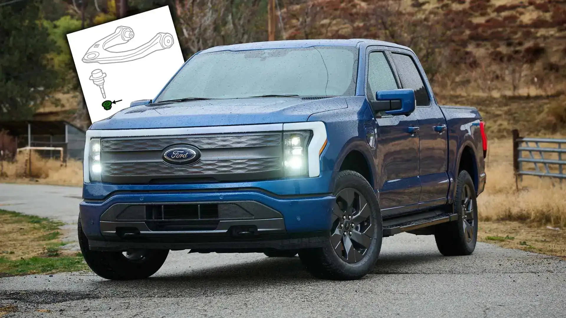 Ford відкликає майже 30 000 електричних пікапів F-150 Lightning через дефект підвіски — photo 43191