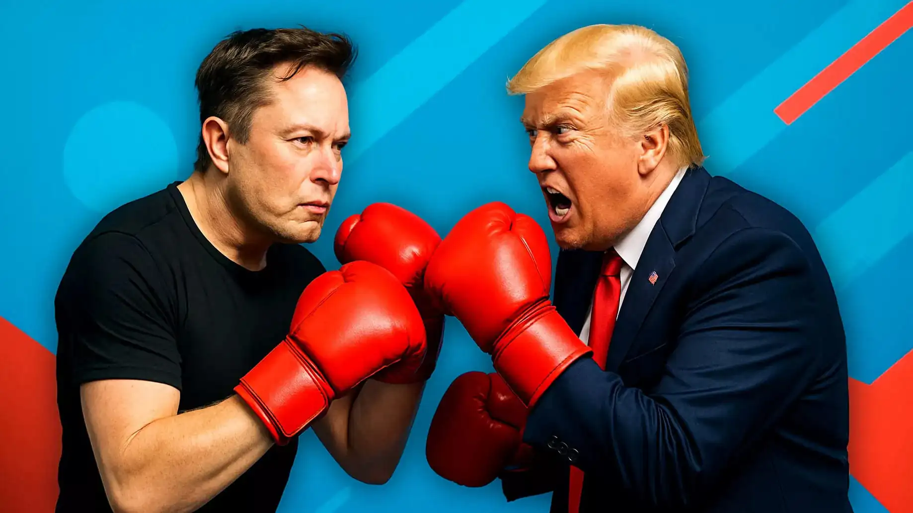 Трамп бьет по империи Маска: акции Tesla стремительно падают — photo 44129