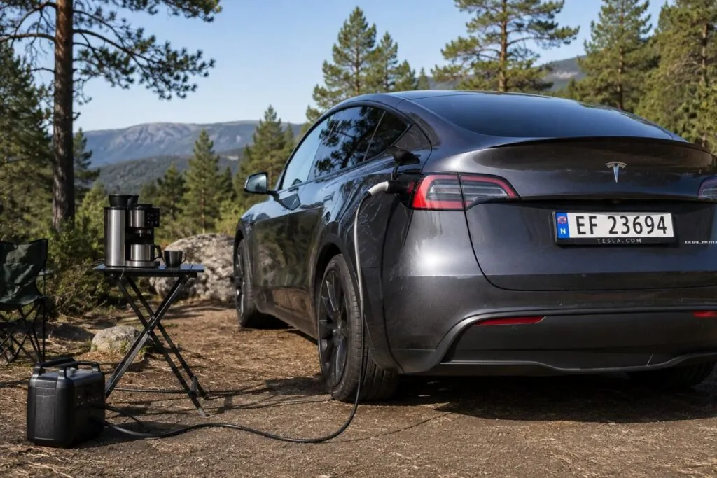Tesla Model Y Premium тепер може працювати як джерело живлення — photo 3