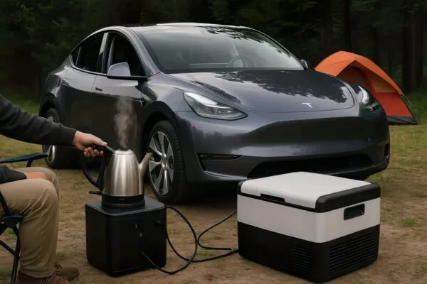Tesla Model Y Premium теперь может работать как источник питания — photo 92522